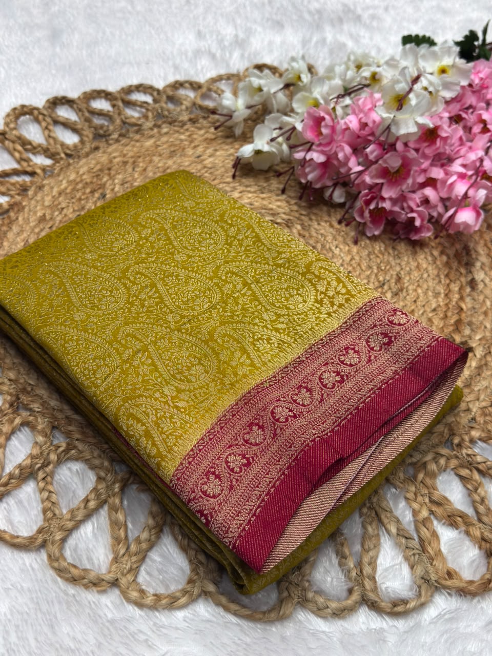 Premium Brocade Kerry Contrast