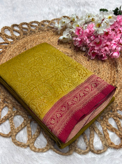 Premium Brocade Kerry Contrast