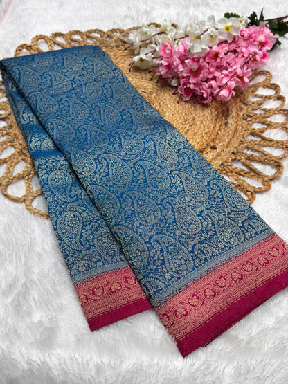 Premium Brocade Kerry Contrast