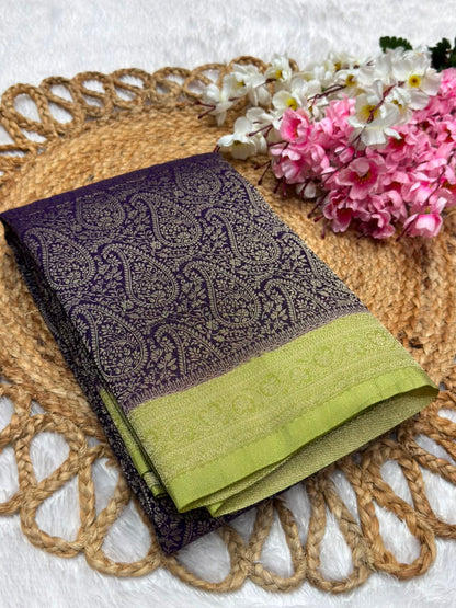 Premium Brocade Kerry Contrast