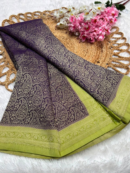 Premium Brocade Kerry Contrast