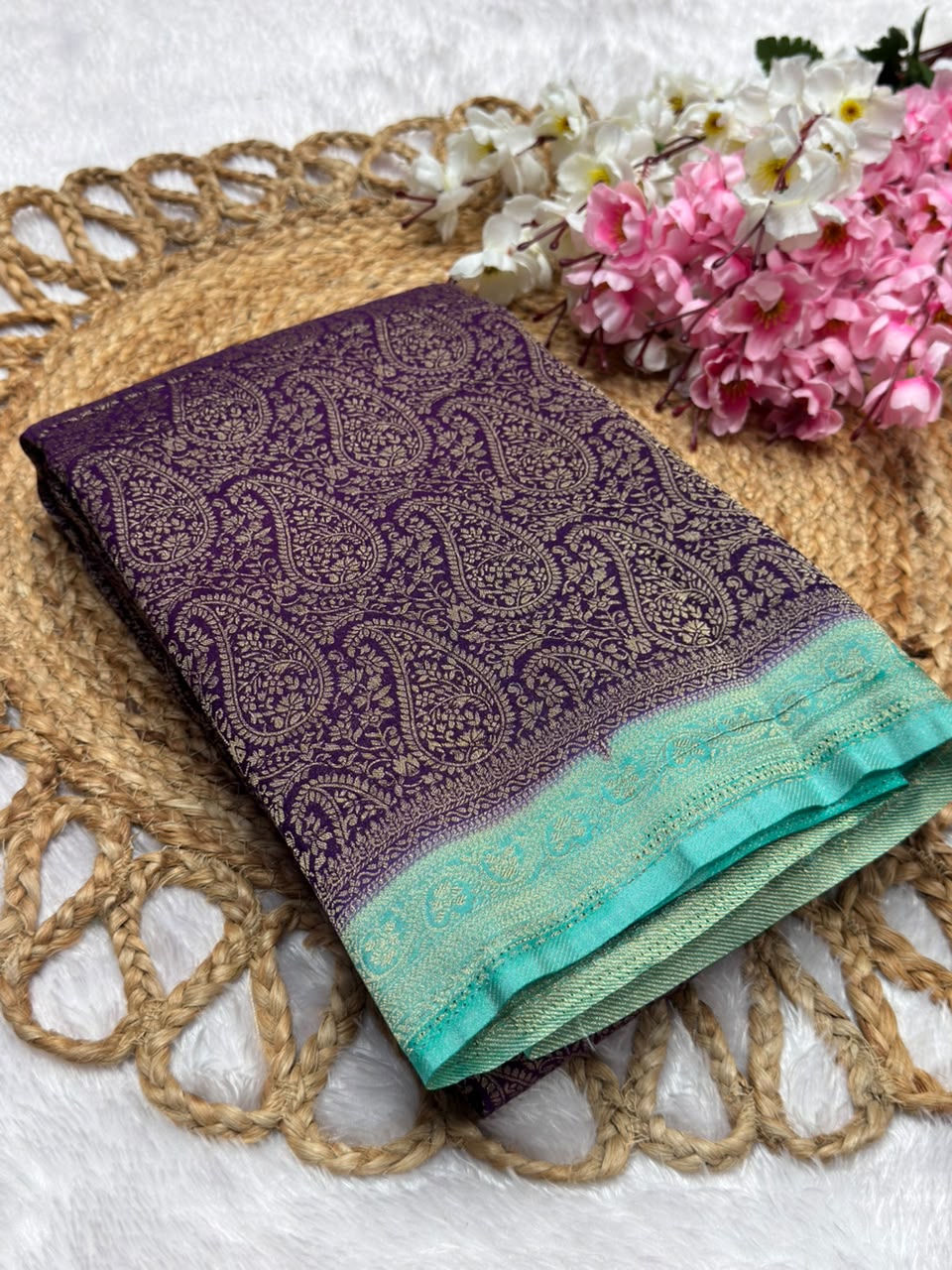 Premium Brocade Kerry Contrast