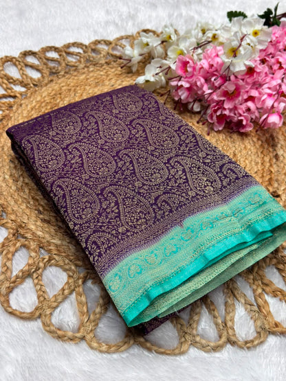 Premium Brocade Kerry Contrast