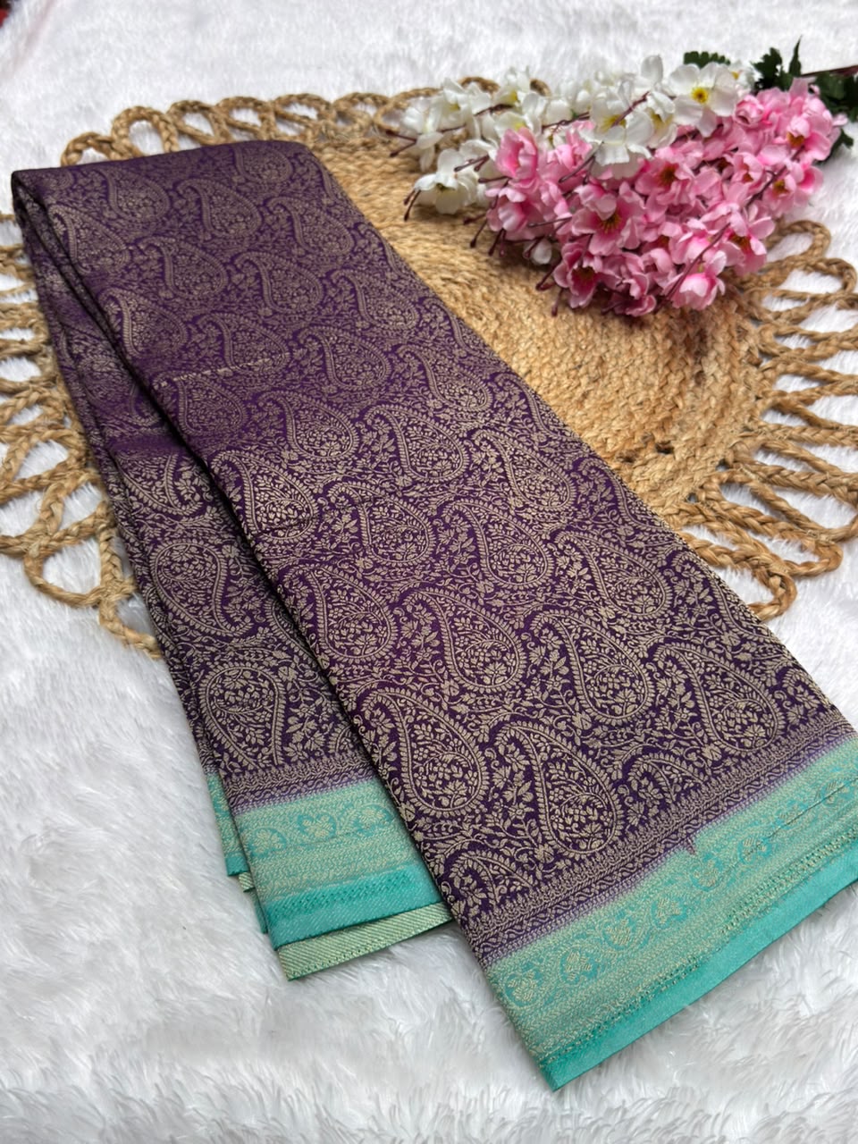 Premium Brocade Kerry Contrast