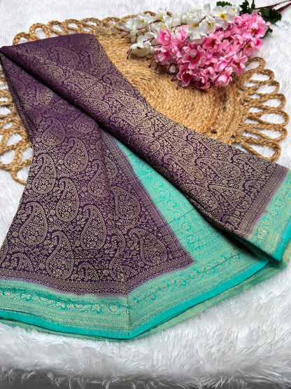 Premium Brocade Kerry Contrast