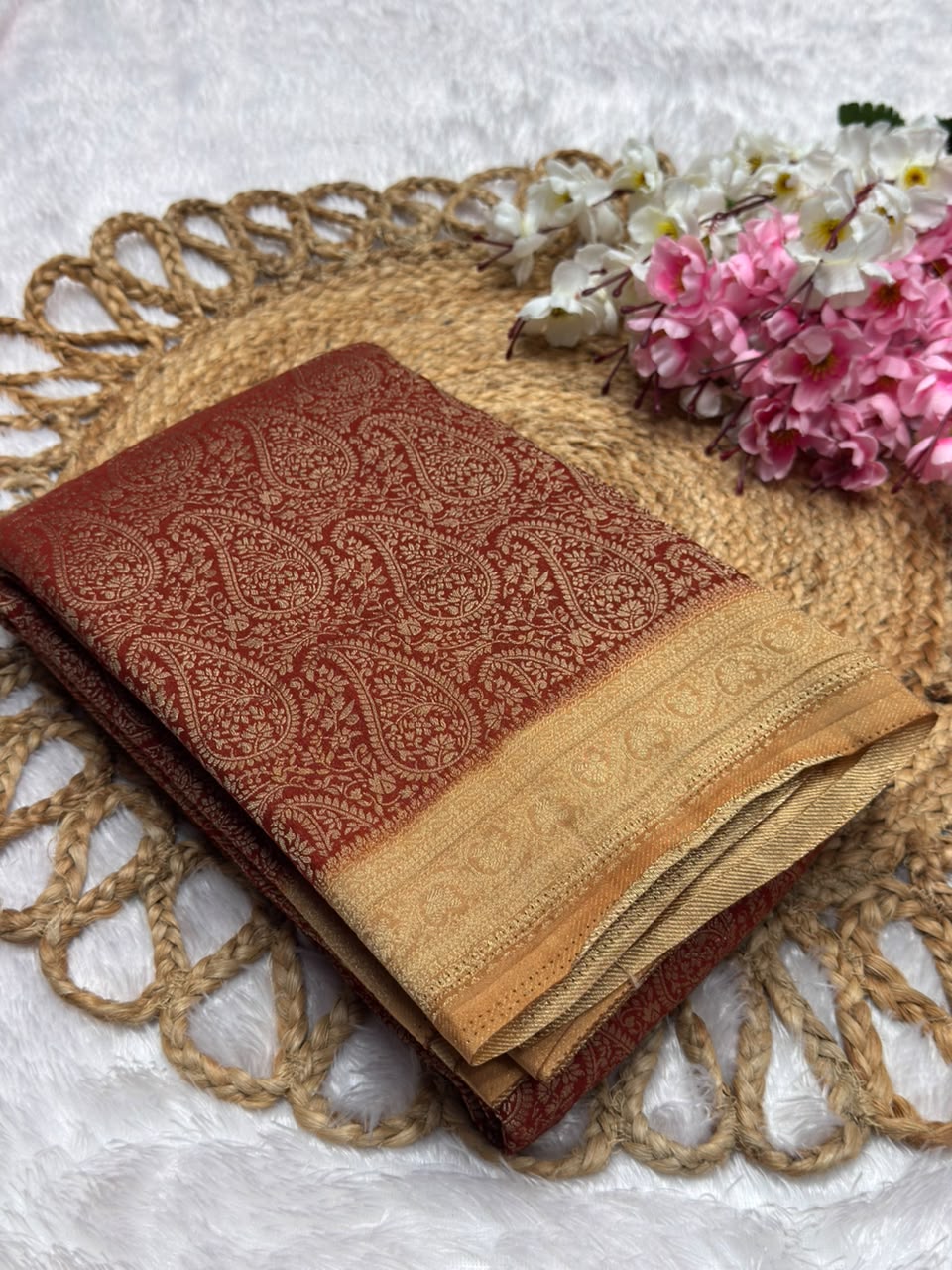 Premium Brocade Kerry Contrast