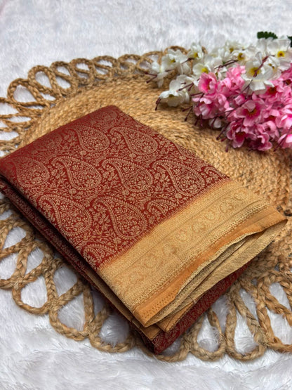 Premium Brocade Kerry Contrast