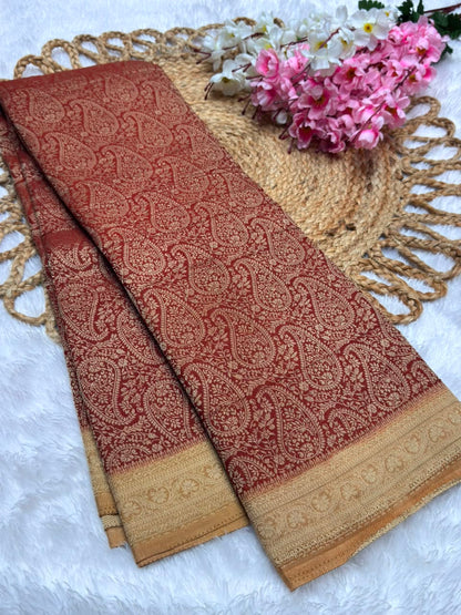 Premium Brocade Kerry Contrast