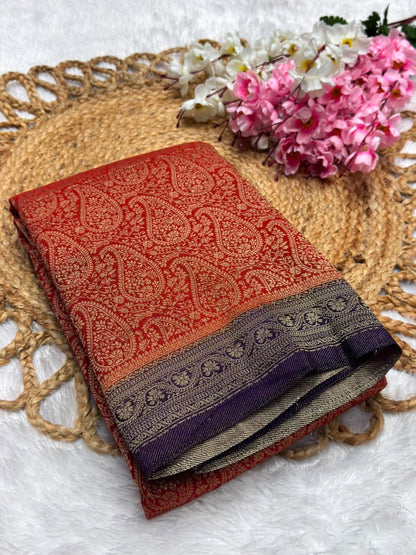 Premium Brocade Kerry Contrast