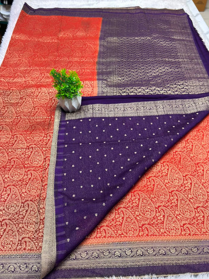 Premium Brocade Kerry Contrast
