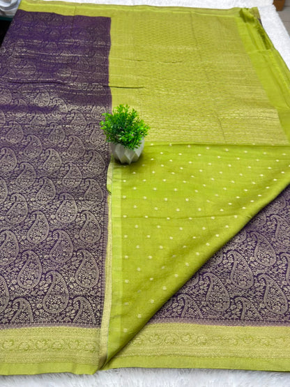 Premium Brocade Kerry Contrast