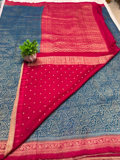 Premium Brocade Kerry Contrast