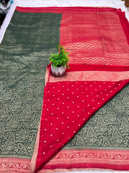 Premium Brocade Kerry Contrast