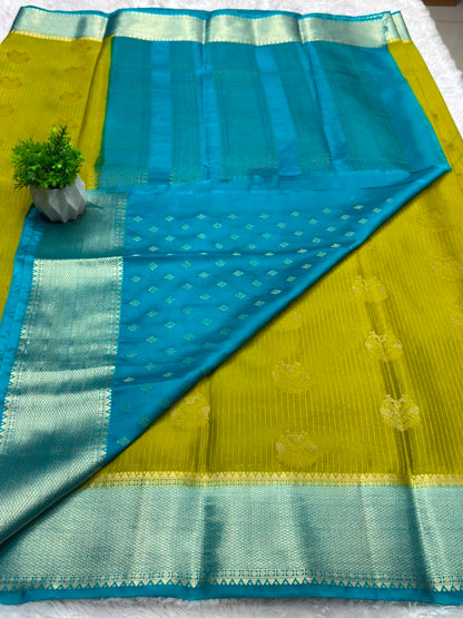 GandaBerunda Stripes Crepe Contrast