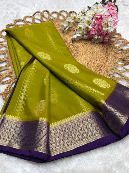 Premium Wrinkle Crepe Mango Butta