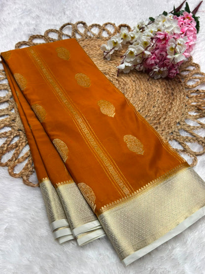Premium Wrinkle Crepe Mango Butta