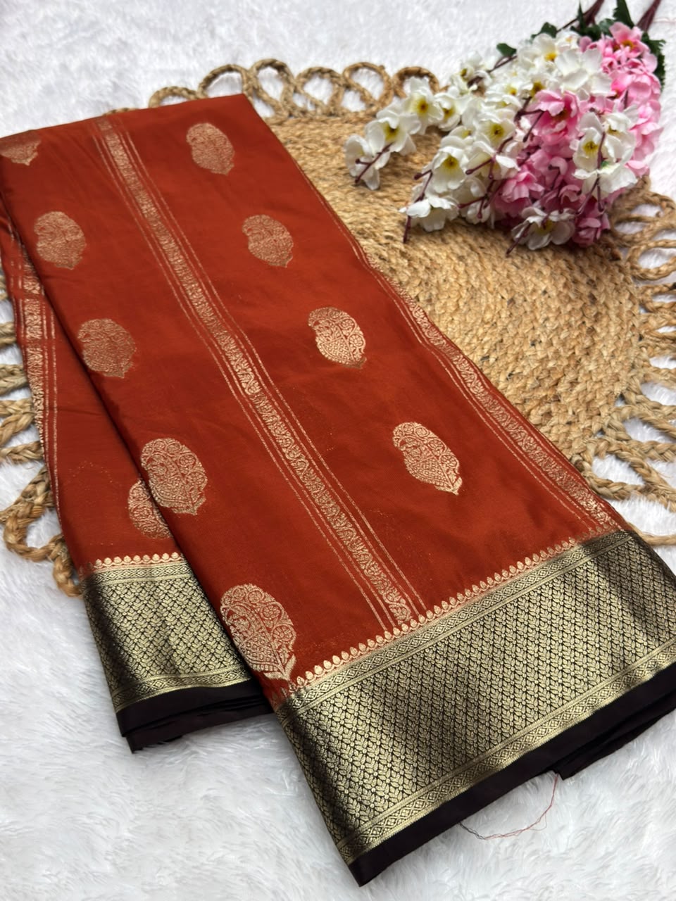 Premium Wrinkle Crepe Mango Butta