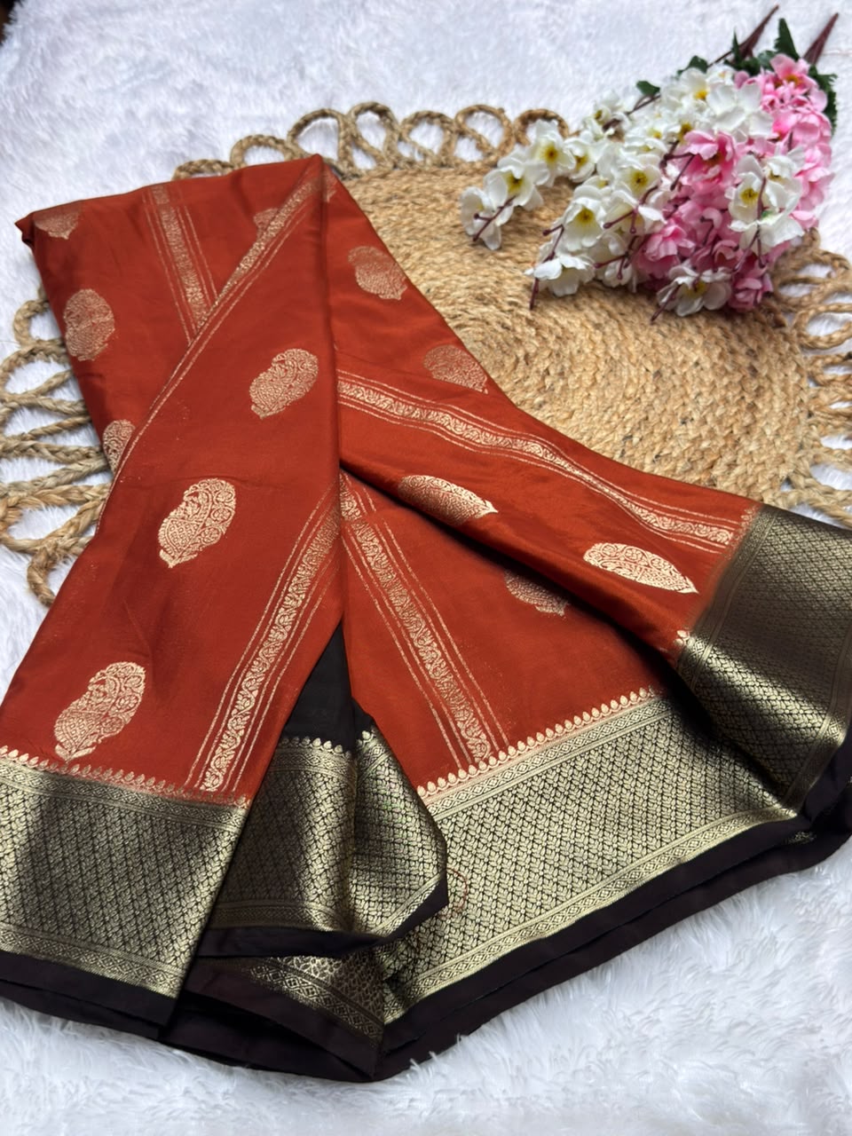 Premium Wrinkle Crepe Mango Butta