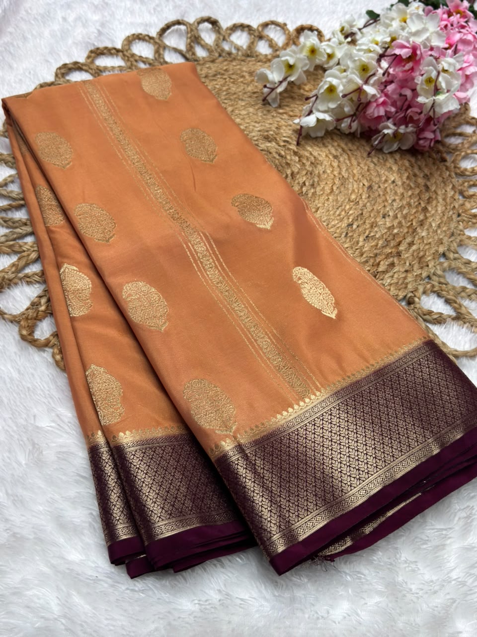 Premium Wrinkle Crepe Mango Butta