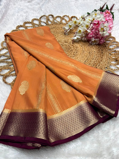 Premium Wrinkle Crepe Mango Butta
