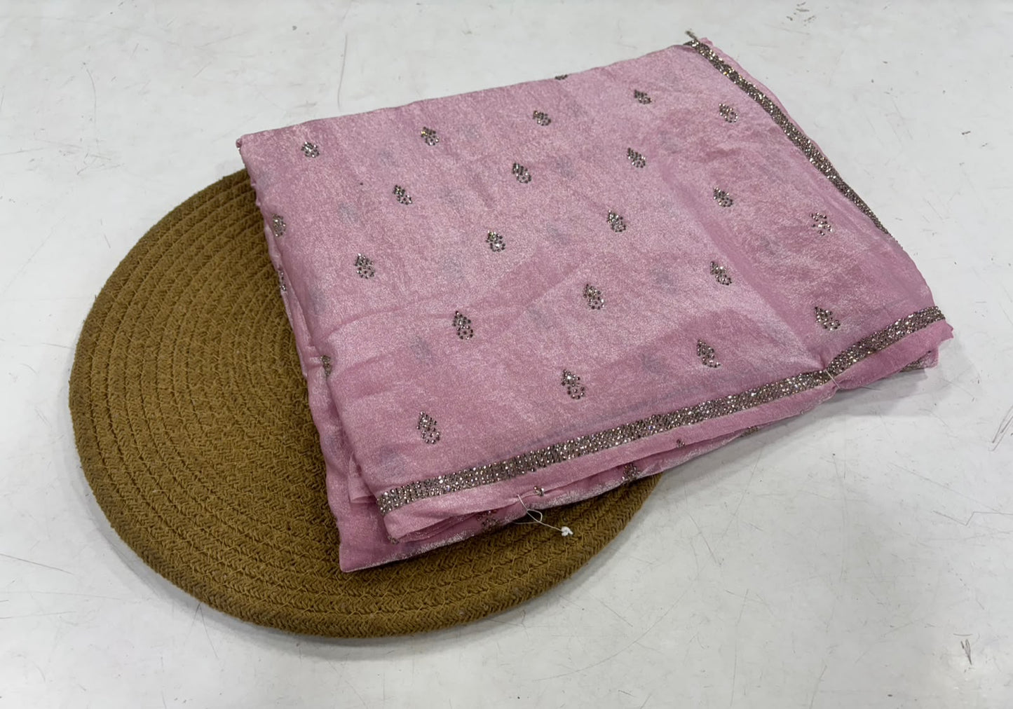 Dizzle organza with stone work