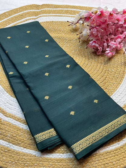 Mysore Crepe Silk Piping Border