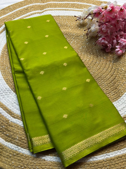 Mysore Crepe Silk Piping Border