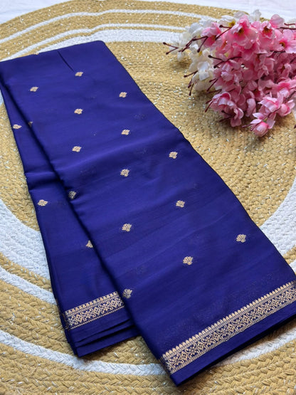 Mysore Crepe Silk Piping Border