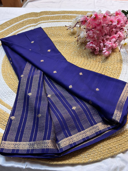 Mysore Crepe Silk Piping Border