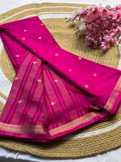 Mysore Crepe Silk Piping Border