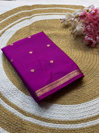 Mysore Crepe Silk Piping Border