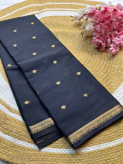 Mysore Crepe Silk Piping Border