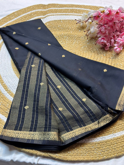 Mysore Crepe Silk Piping Border