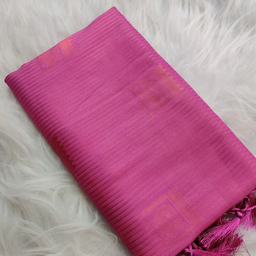 Premium Kubera Pattu Soft Silk Sarees With Border Less Design