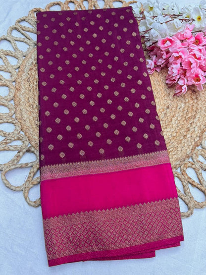 Premium Semi Khaddi Banarasi Georgette - SMK2073