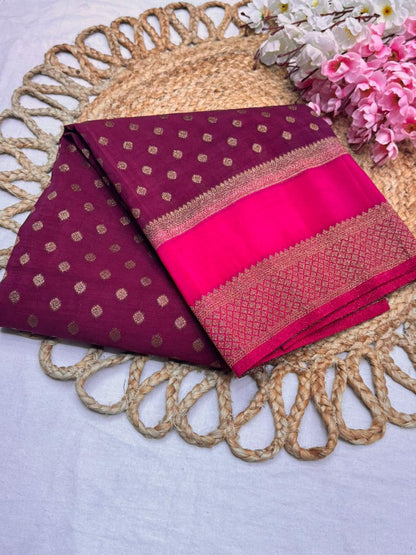 Premium Semi Khaddi Banarasi Georgette - SMK2073