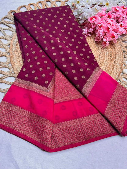 Premium Semi Khaddi Banarasi Georgette - SMK2073