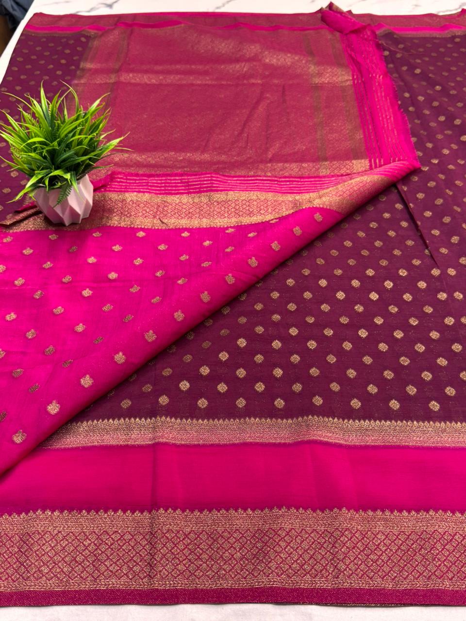 Premium Semi Khaddi Banarasi Georgette - SMK2073