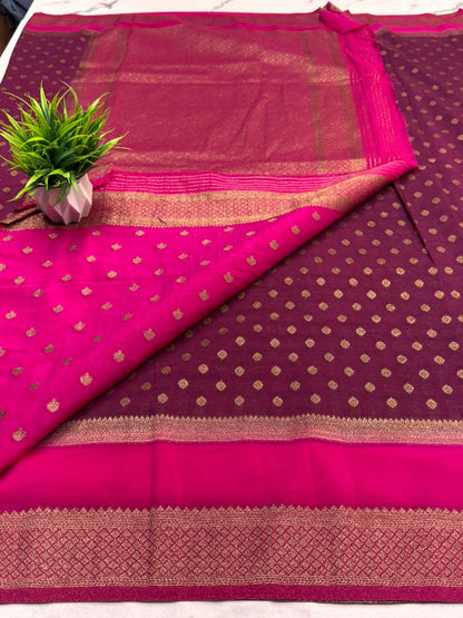 Premium Semi Khaddi Banarasi Georgette - SMK2073