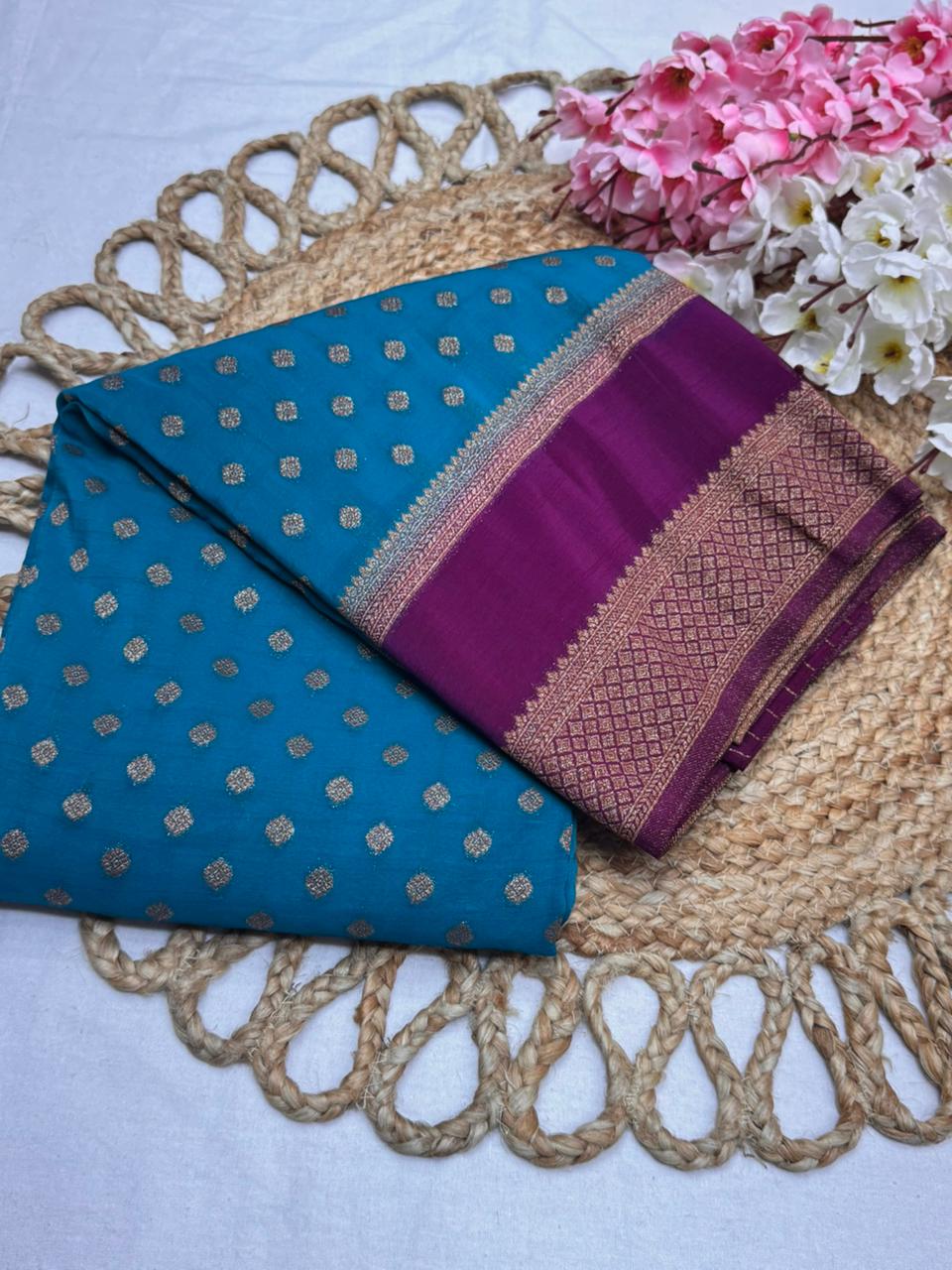 Premium Semi Khaddi Banarasi Georgette - SMK2073