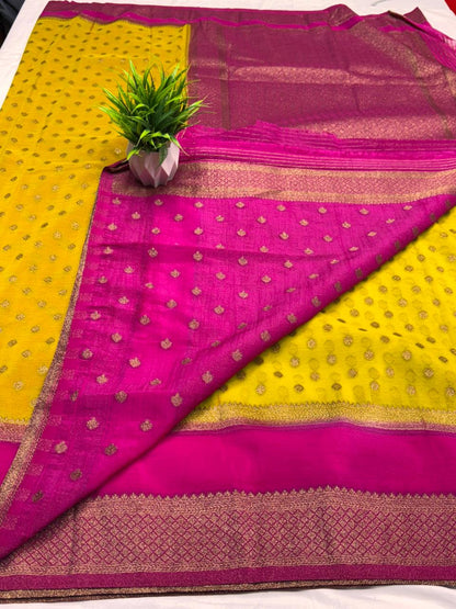 Premium Semi Khaddi Banarasi Georgette - SMK2073