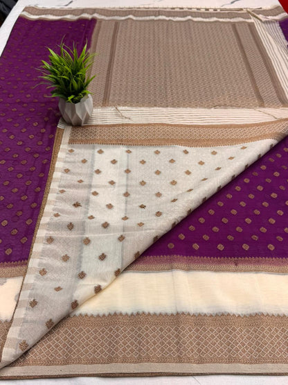 Premium Semi Khaddi Banarasi Georgette - SMK2073