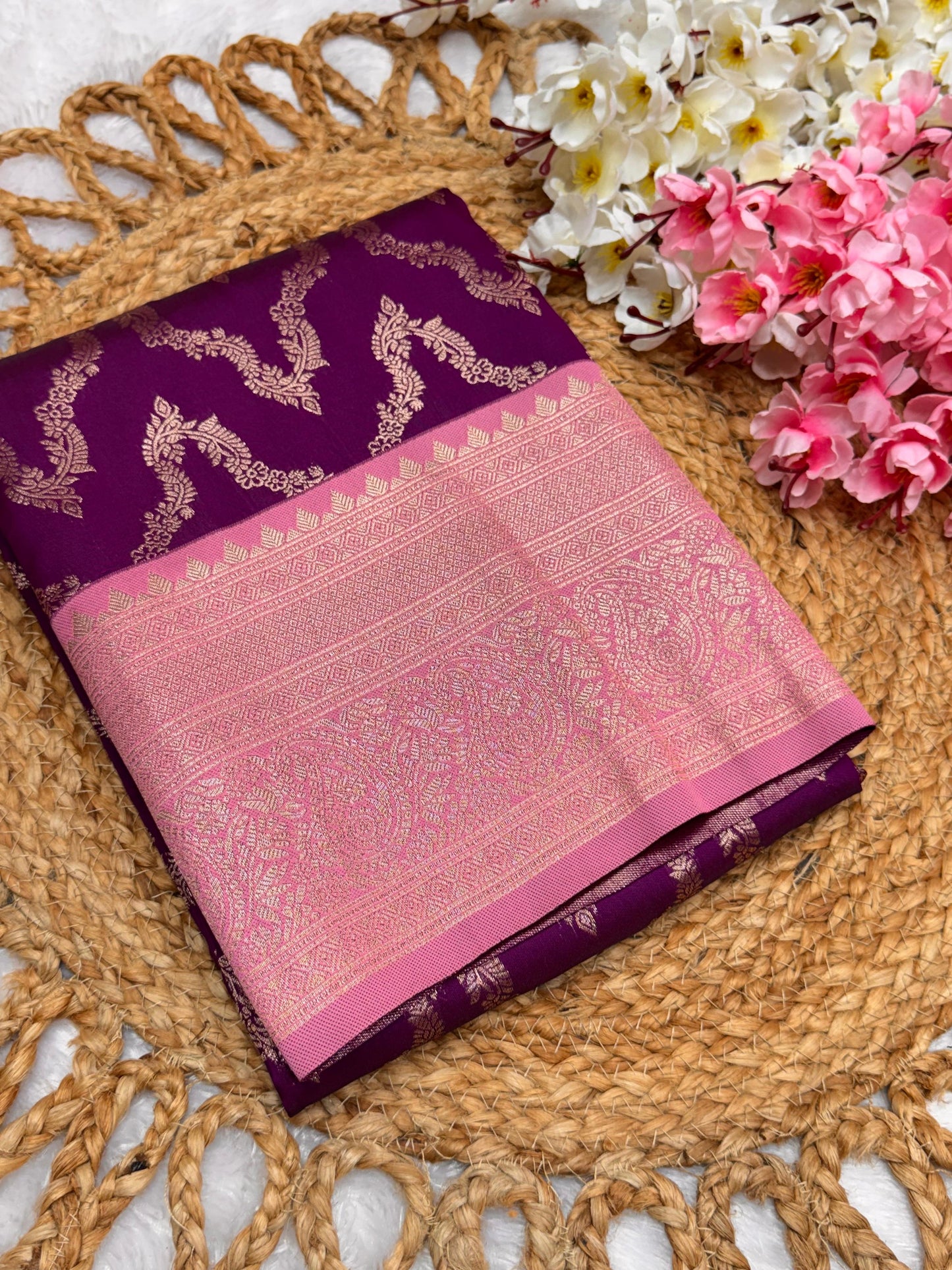 Necklace Pattu Contrast