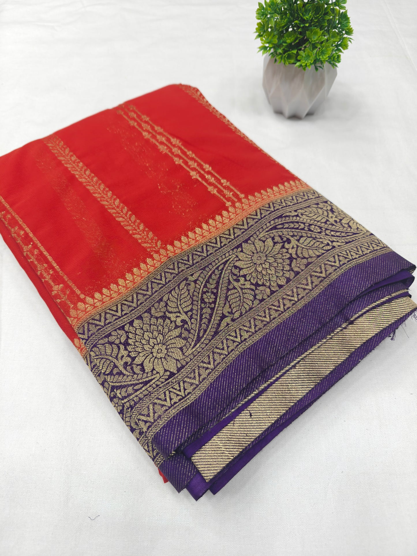 Premium Georgette crepe Natural