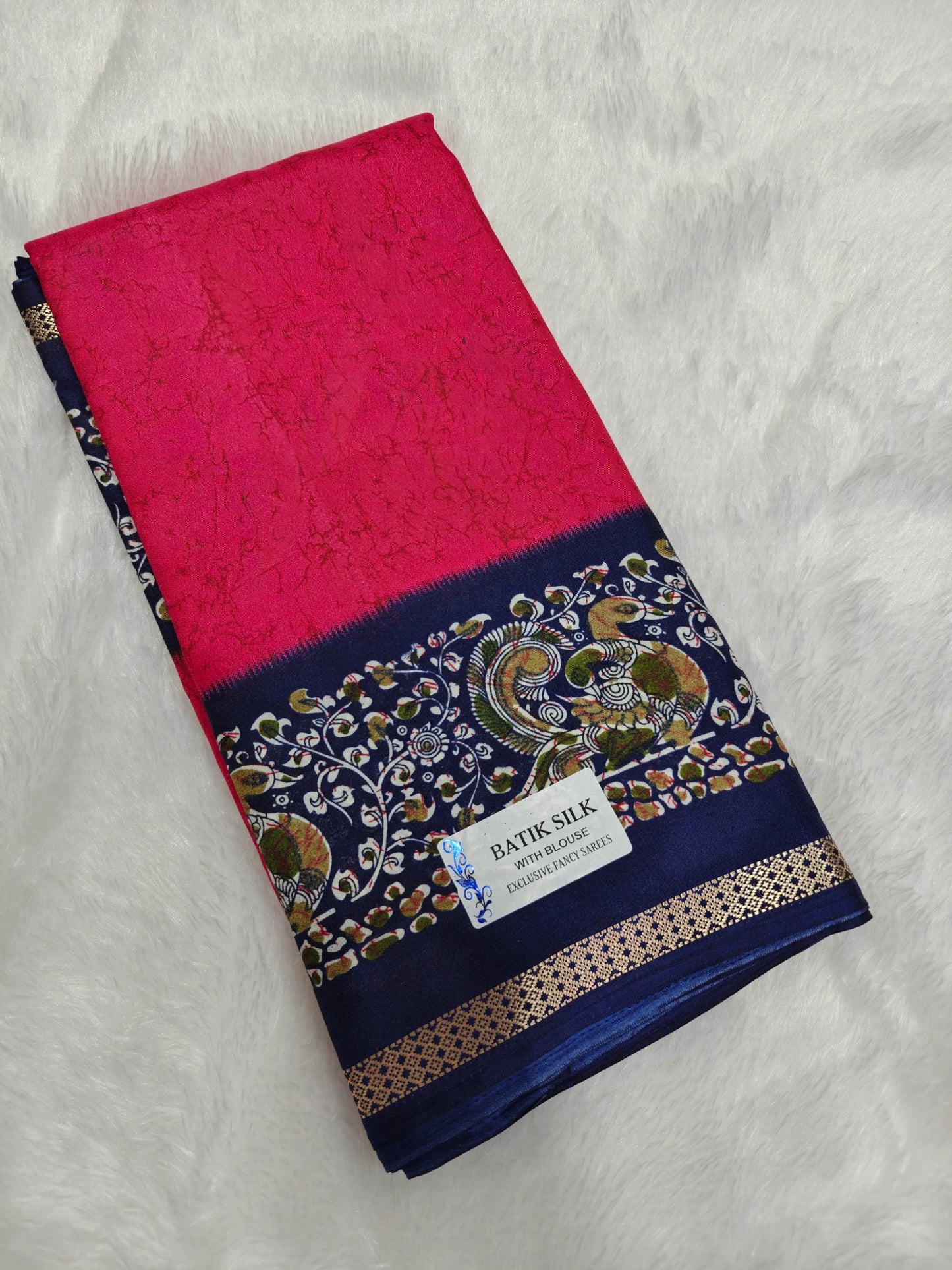 Royal Kalamkari Silk Fancy Sarees