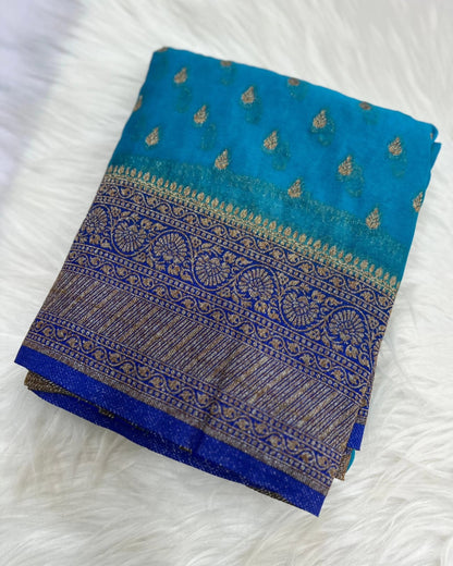 Banarasi Premium Semi khadi Georgette Sarees