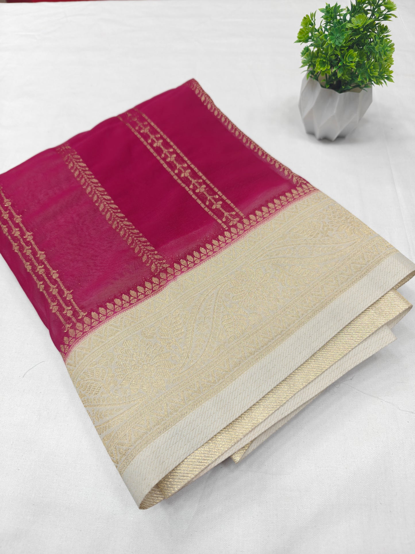 Premium Georgette crepe Natural