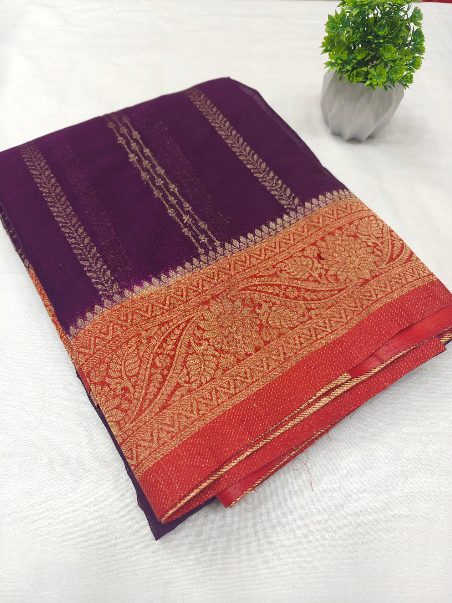 Premium Georgette crepe Natural