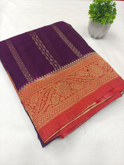 Premium Georgette crepe Natural