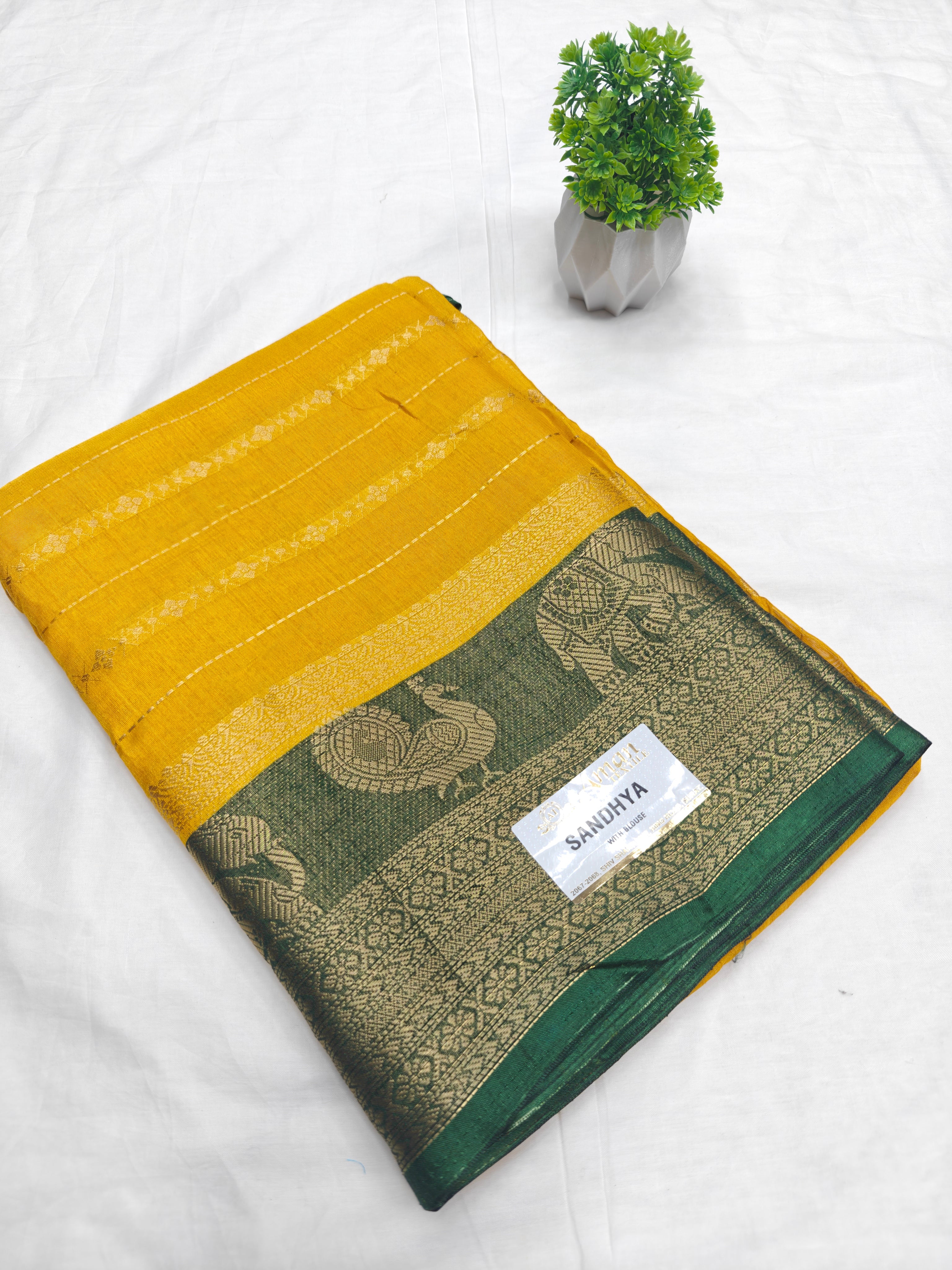 Sandhya Fancy Saree Stripes